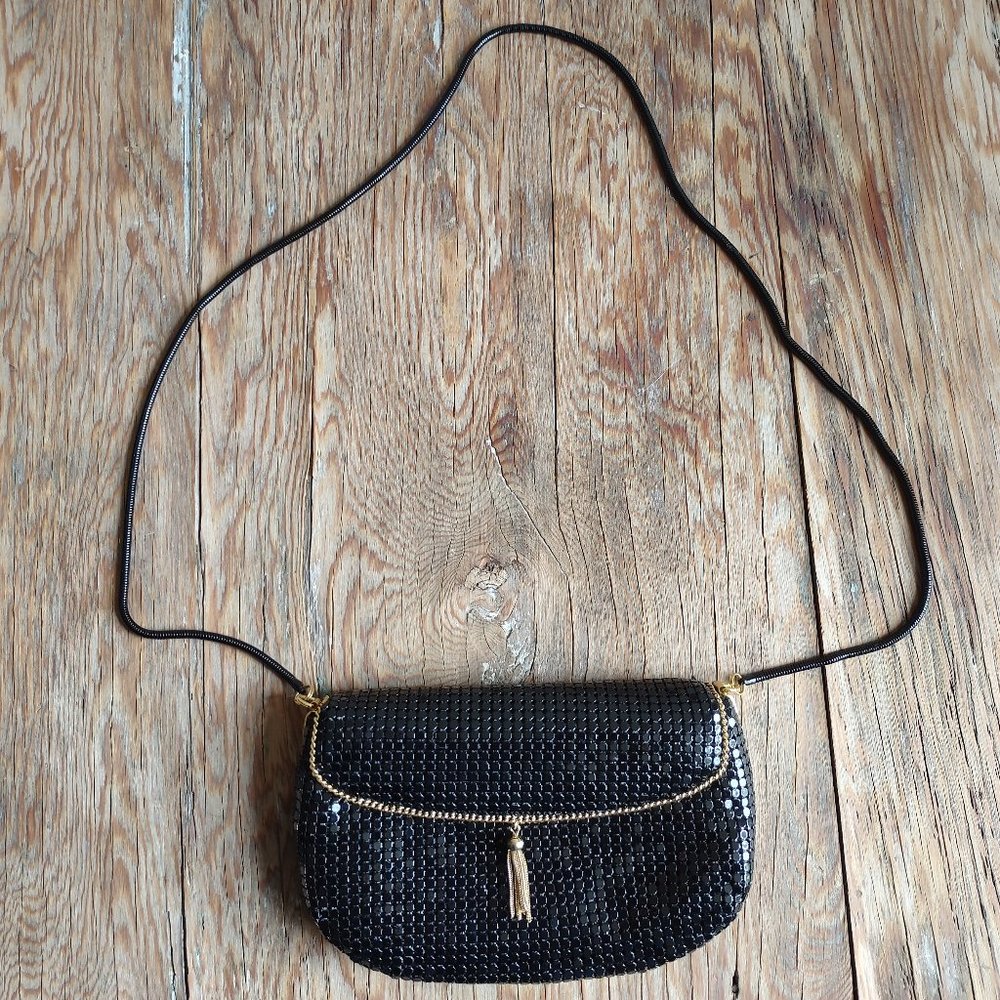 Carla Marchi Black Sequin Shoulder Bag
